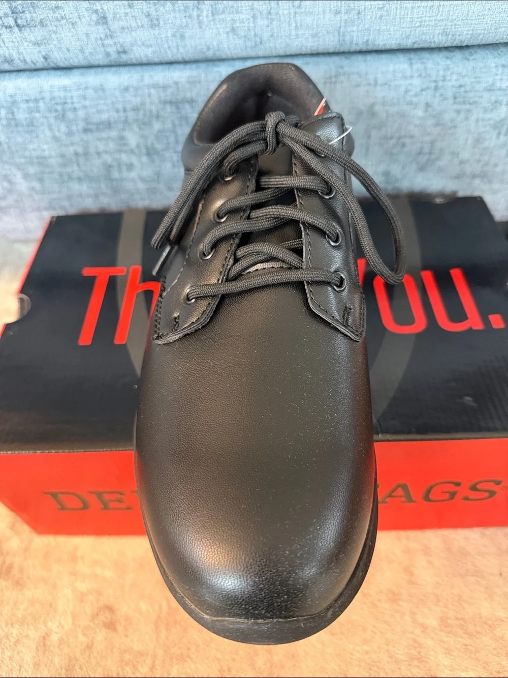 Deer Stags Men's Service office Black Lace-Up Oxford
